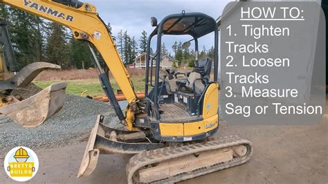 how to adjust tracks on mini excavator|youtube mini excavator tracks.